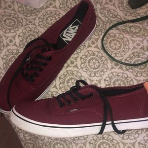 Maroon Vans